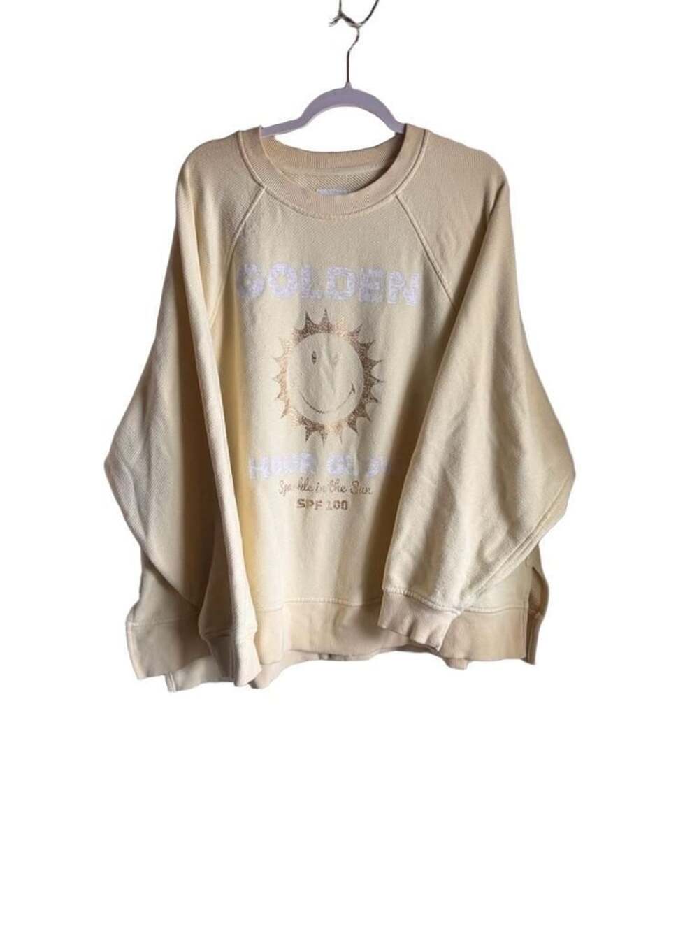 Aerie Golden Hour Glow Graphic Oversized Sweatshirt